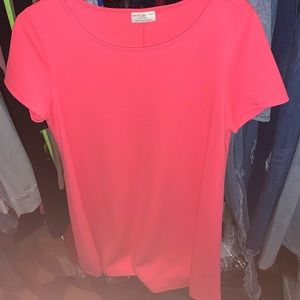 Pink flow short dress